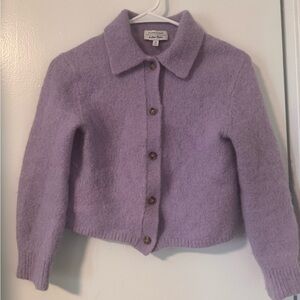 & Other Stories light purple alpaca Cardigan
